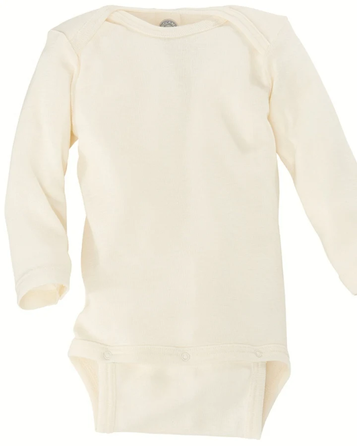 Cosilana Baby Langarm Body Bio-Schurwolle natur Gr.62/68