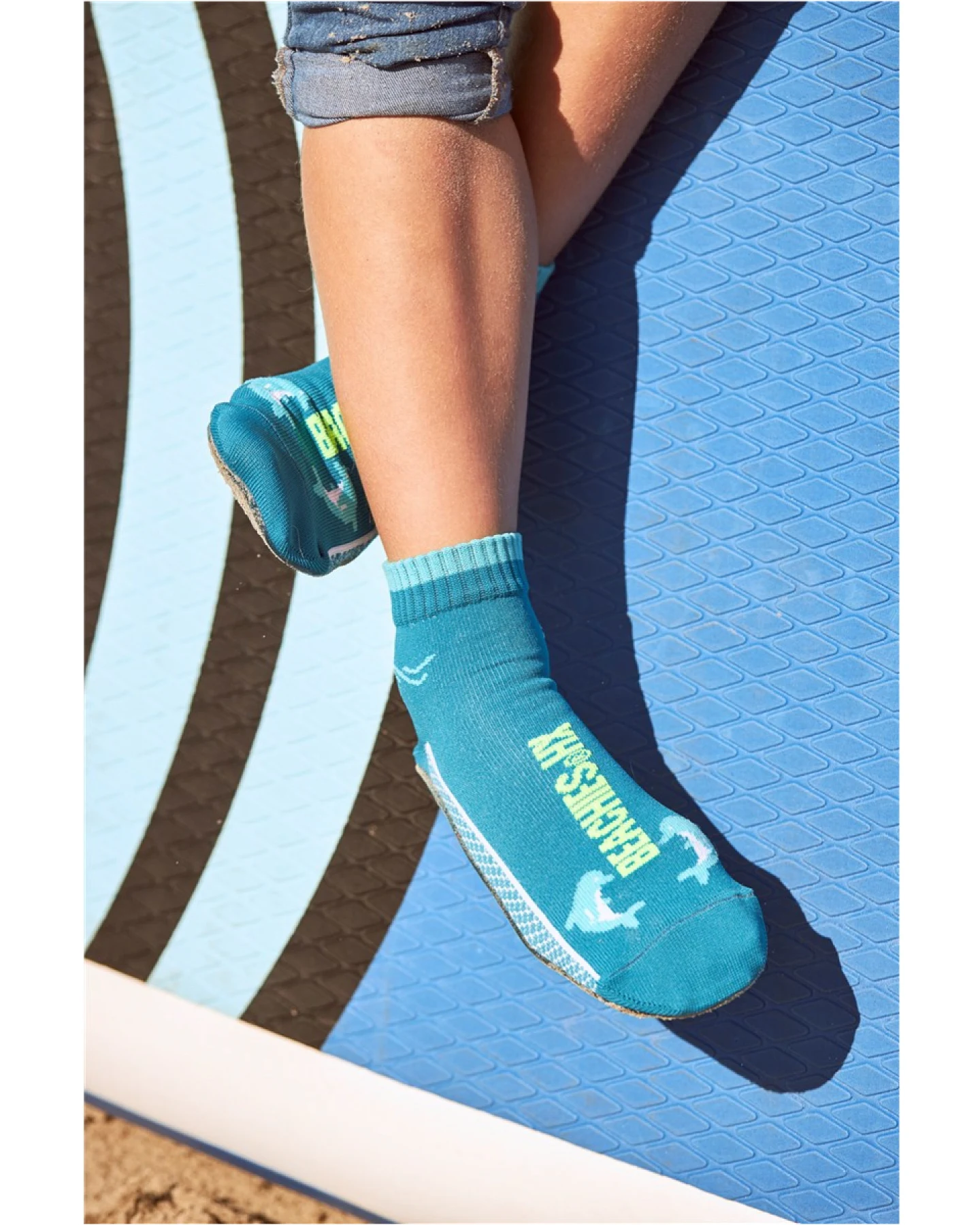 Kinder Beachies Strandsocken türkis Delfin Gr.22/24 – Ansicht 2