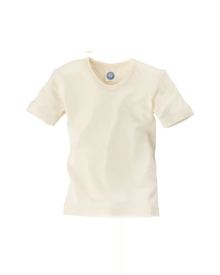 Cosilana Kinder Unterhemd Bio-Schurwolle Kurzarm natur Gr.104