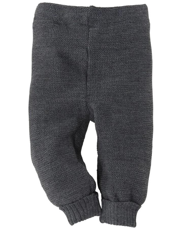 Baby Hose Schlüttli Bio-Merinowolle Fleece fels Gr.62-68