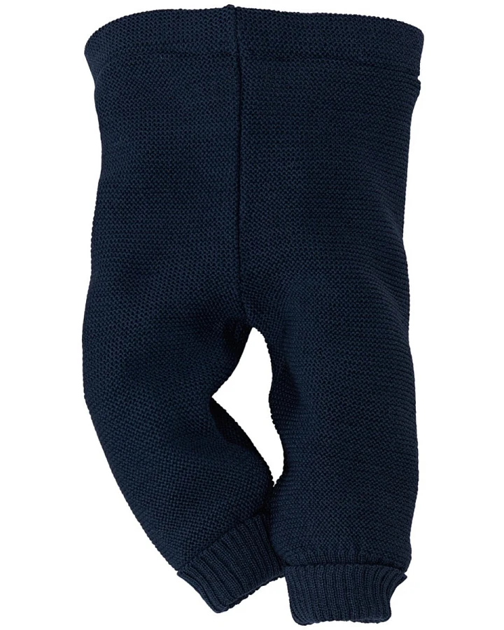 Baby Hose Schlüttli Bio-Merinowolle Fleece marine Gr.50-56