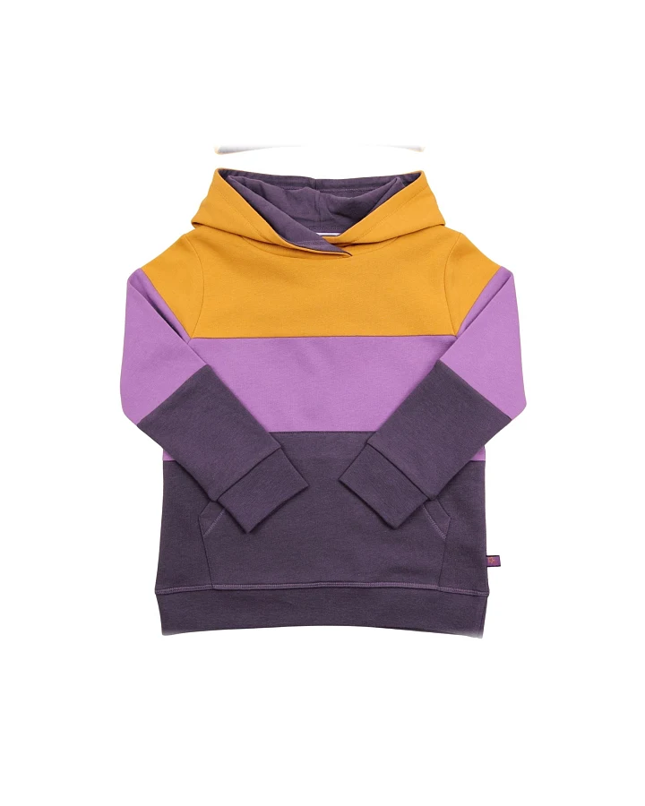 Hoodie Kapuzenpullover Bio-Baumwolle plum-violet Gr. 86/92