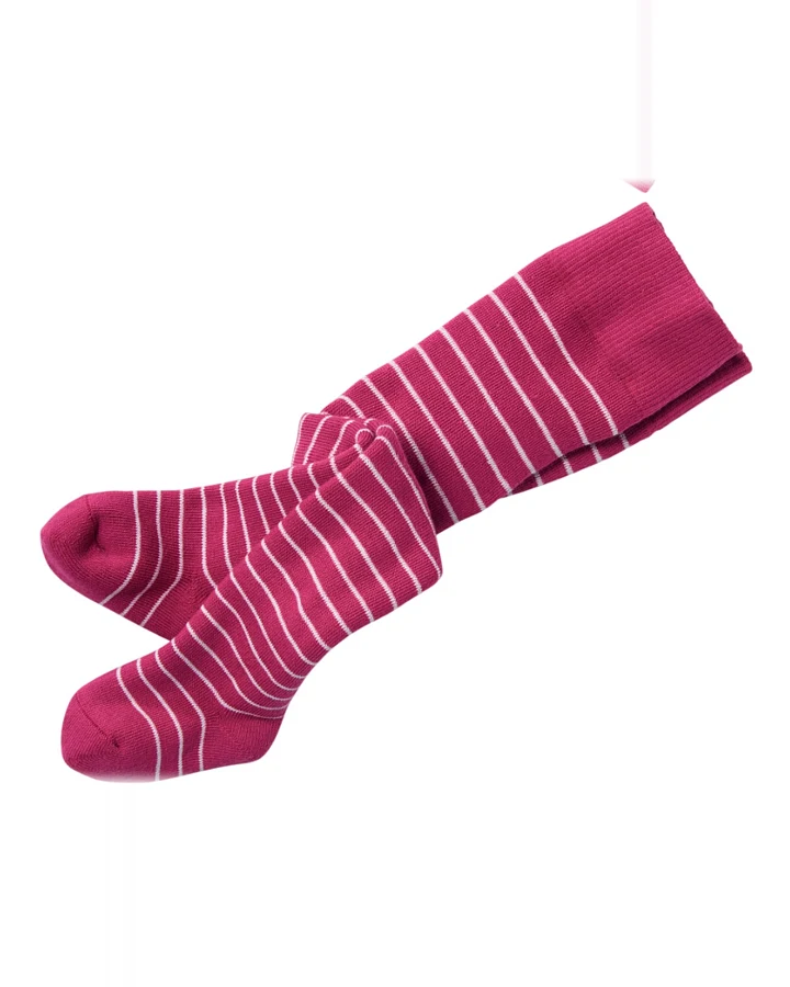 Baby Strumpfhose Baumwolle (kbA) Frottee sangria-geringelt Gr. 01