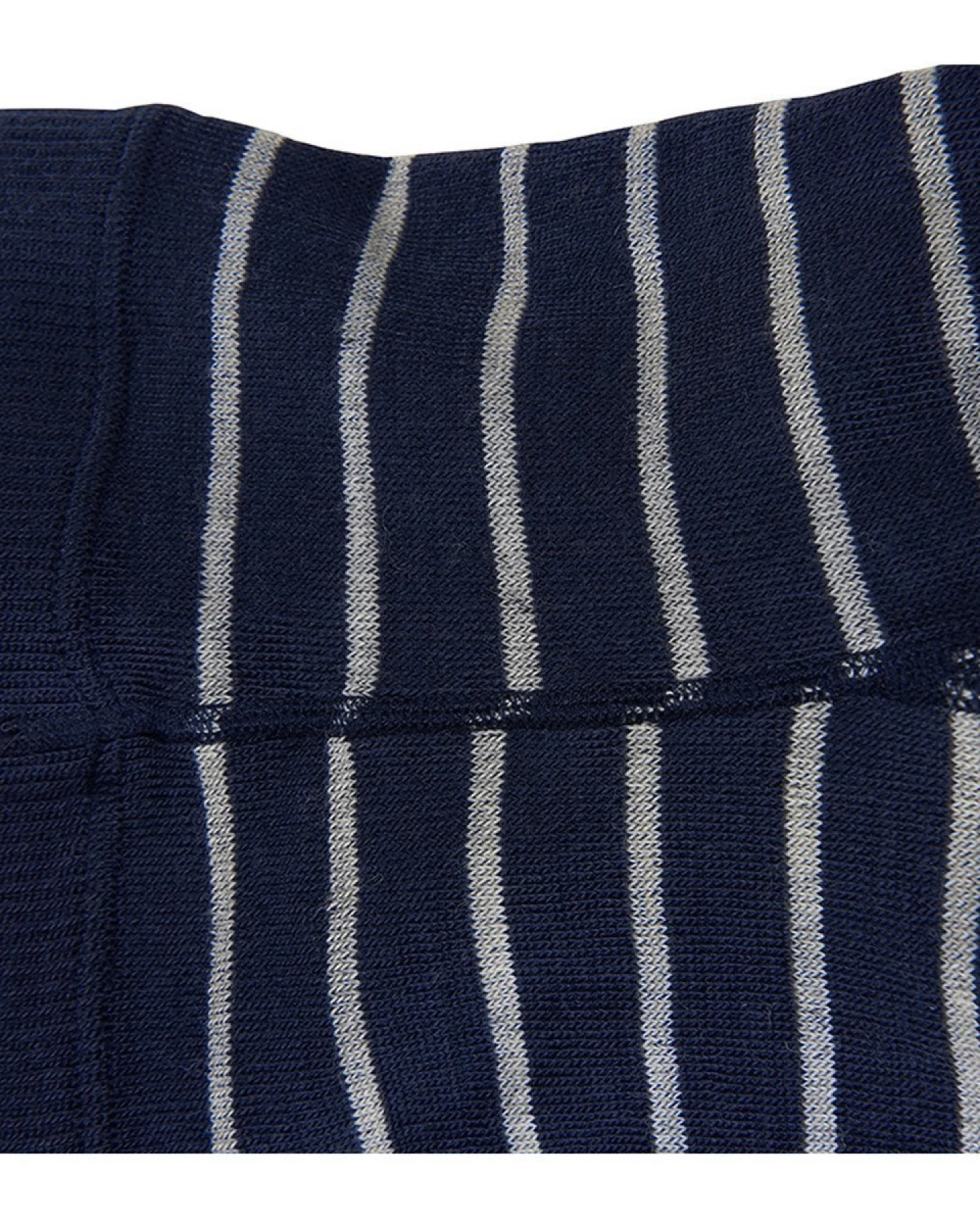 Kinder Leggings Schurwolle Baumwolle (kbA) blau-geringelt Gr.3-4 – Ansicht 2