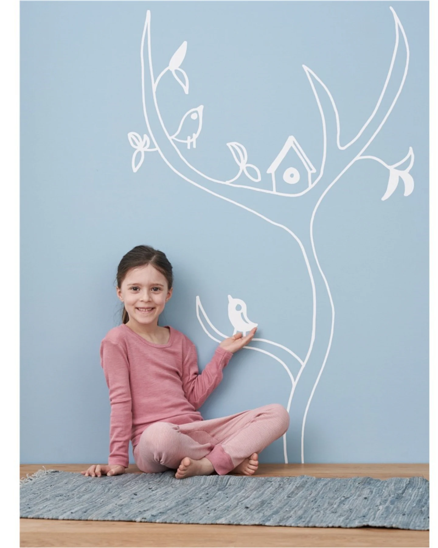 Living Crafts Kinder Unterhemd Langarm Wolle Seide rosa Gr.104 – Ansicht 2