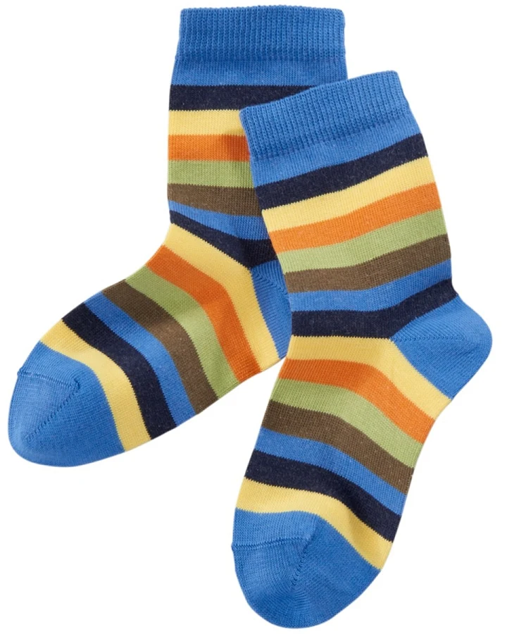 Kinder Socken Baumwolle (kbA) blau-marine Gr.3-4