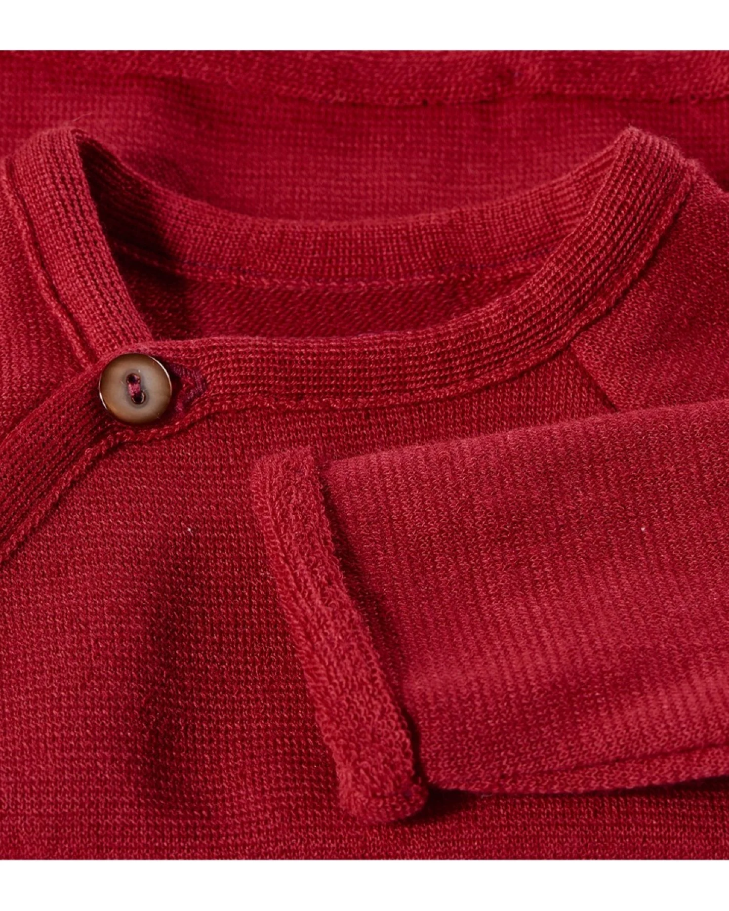 Baby Jacke Schlüttli Wolle Seide rot Gr.74-80 – Ansicht 2