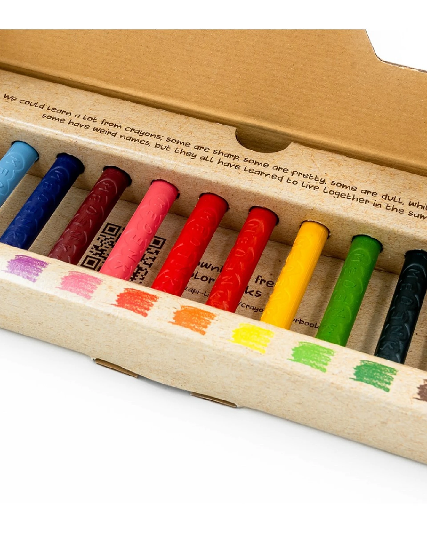 Bienen Wachsmalstifte Classic, 12 Stifte Stift Maße 9 cm, Durchmesser 1 cm – Ansicht 2