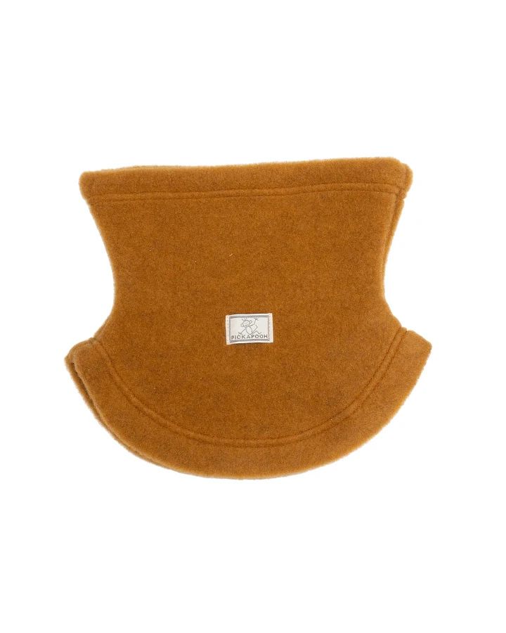 Pickapooh Kinder Schlupfschal Bio-Schurwolle Fleece caramel Gr.1 (1 bis 2 Jahre)