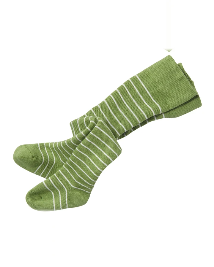 Baby Strumpfhose Baumwolle (kbA) Frottee moos-geringelt Gr. 00