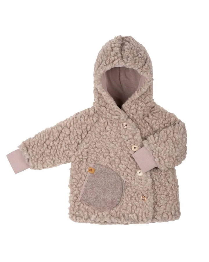 PURE PURE by Bauer Baby und Kinder Kapuzenjacke kaschmir Gr. 86/92