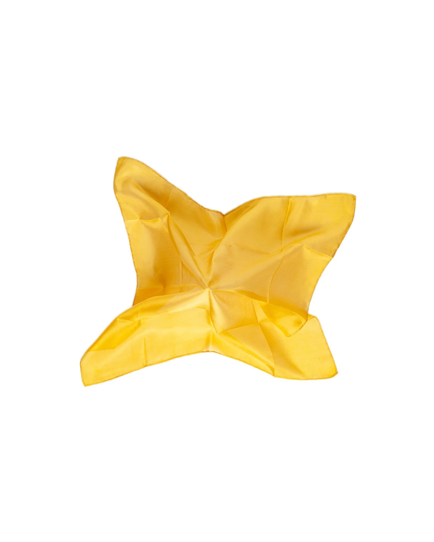 Seidentuch, 27 x 27 cm sonnengelb – Ansicht 2