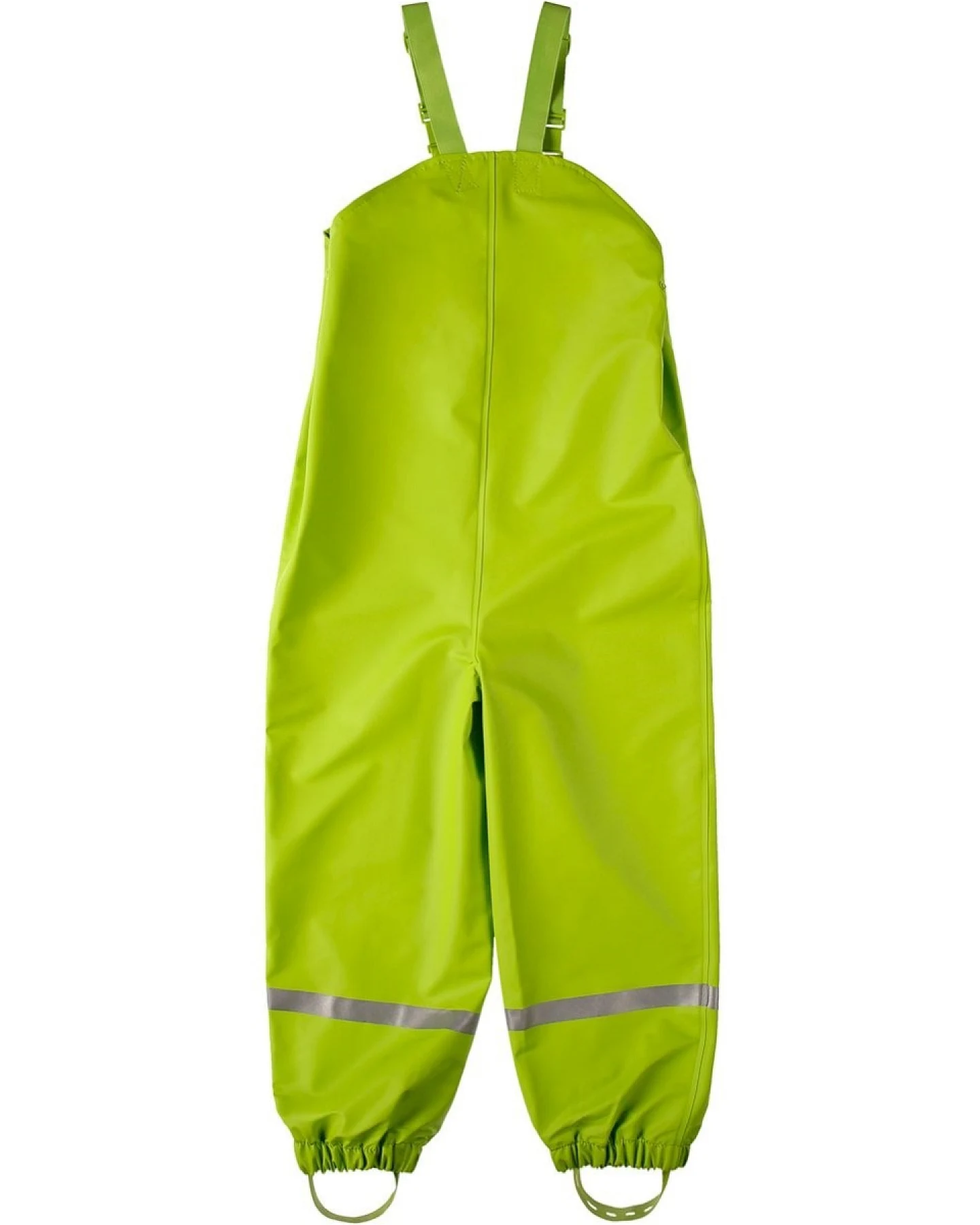 BMS Kinder Buddelhose Regenhose mit Latz Räuberwald SoftSkin limone Gr.104 – Ansicht 2