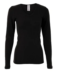 Produktseite: Living Crafts Damen Langarm-Shirt "Felicia", black schwarz;Gr. 36/38