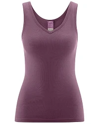 Produktseite: Living Crafts Damen V-Neck-Trägertop "Janine", dark rose 36/38