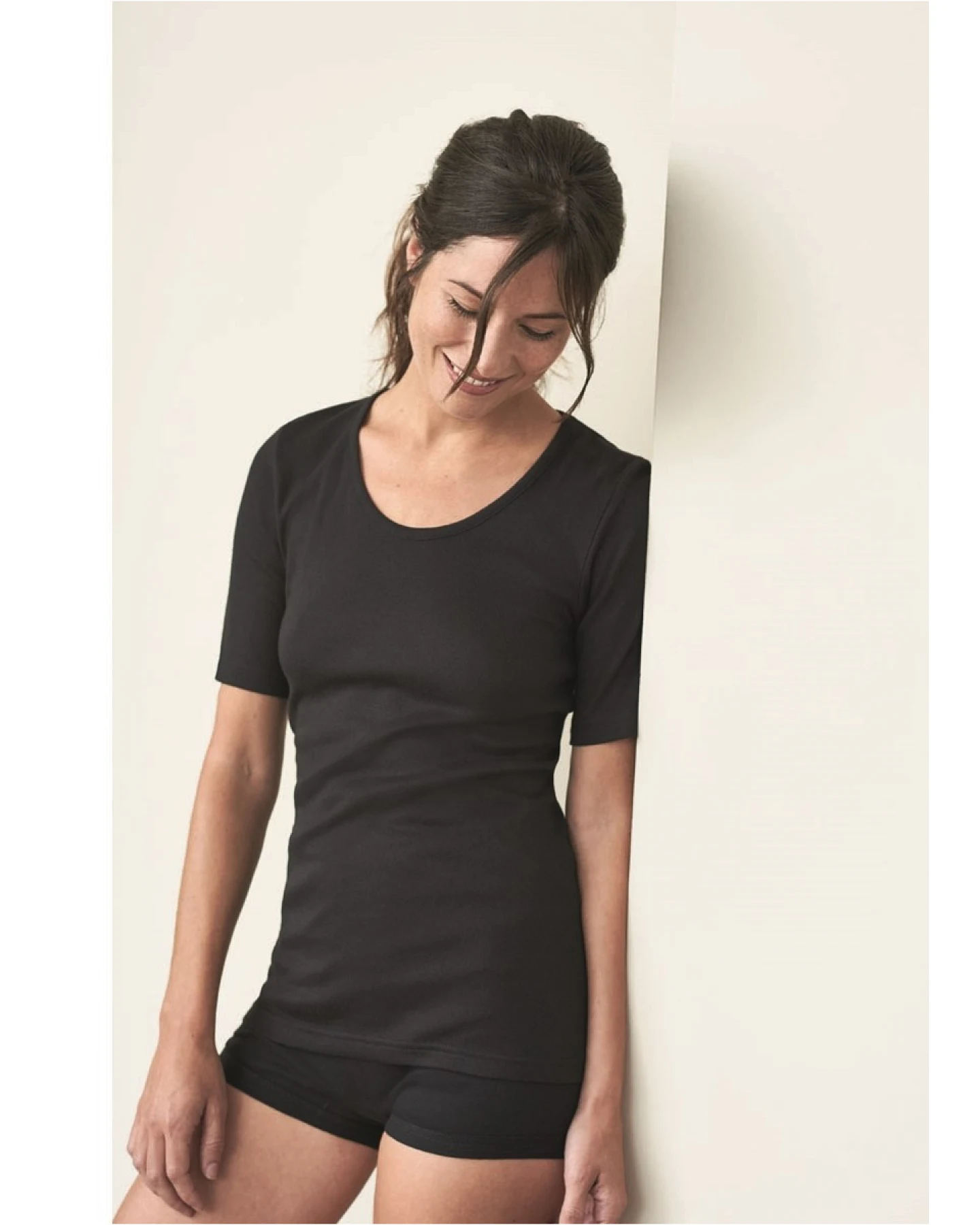 Living Crafts Kurzarm-Shirt "Juliane", black Gr. 36/38 – Ansicht 2