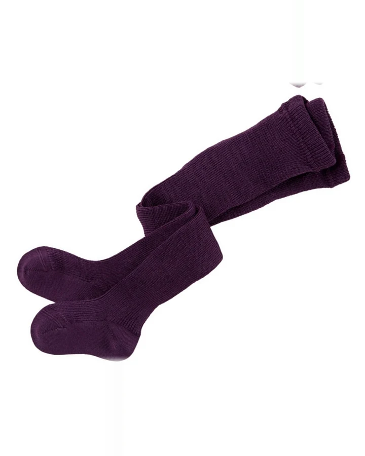 Baby Strumpfhose Bio-Schurwolle pflaume Gr.01
