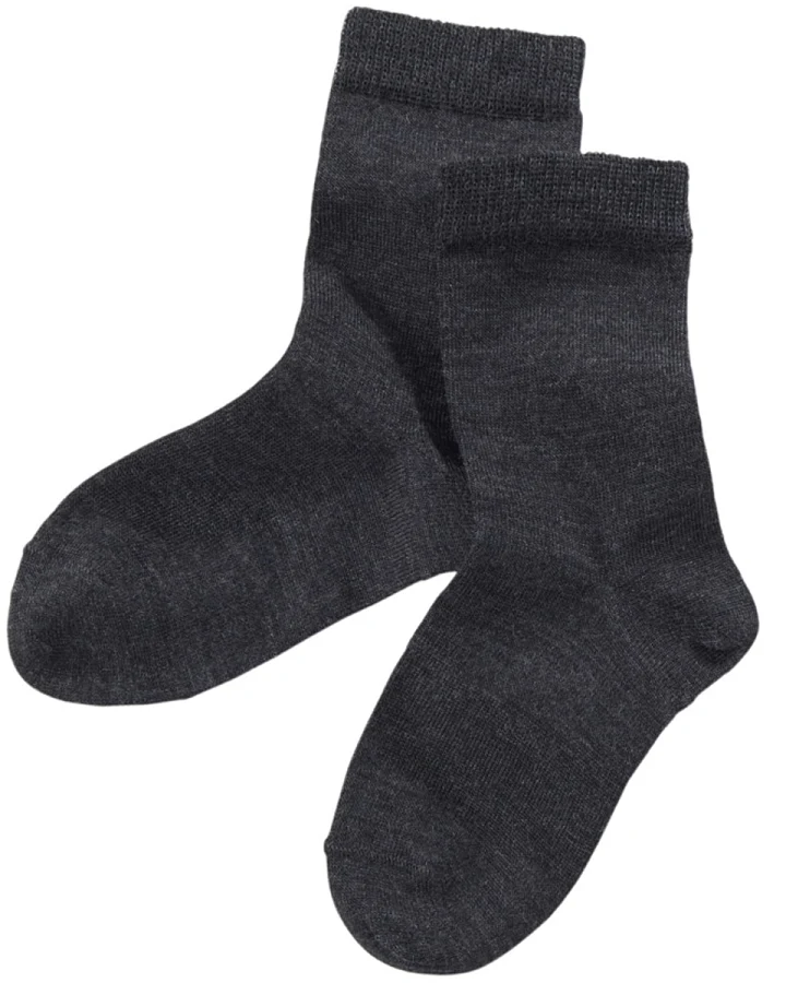 Produktseite: Kindersocke anthrazit-meliert Gr.1-2