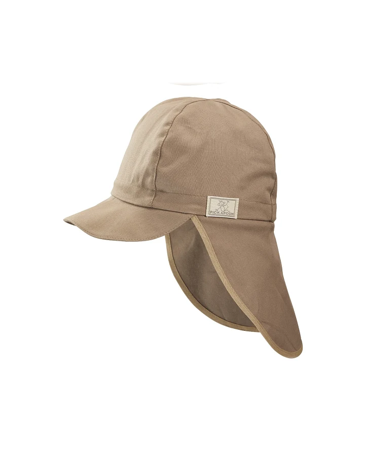 Pickapooh Kinder Sonnenschutz Mütze Legionär UV 40 taupe Gr. 48