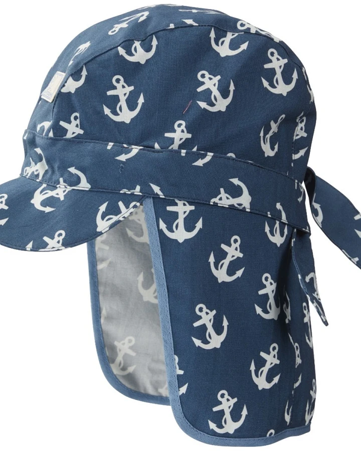 Pickapooh Baby und Kinder Sommerhut mit Nackenschutz Anker Gr.48