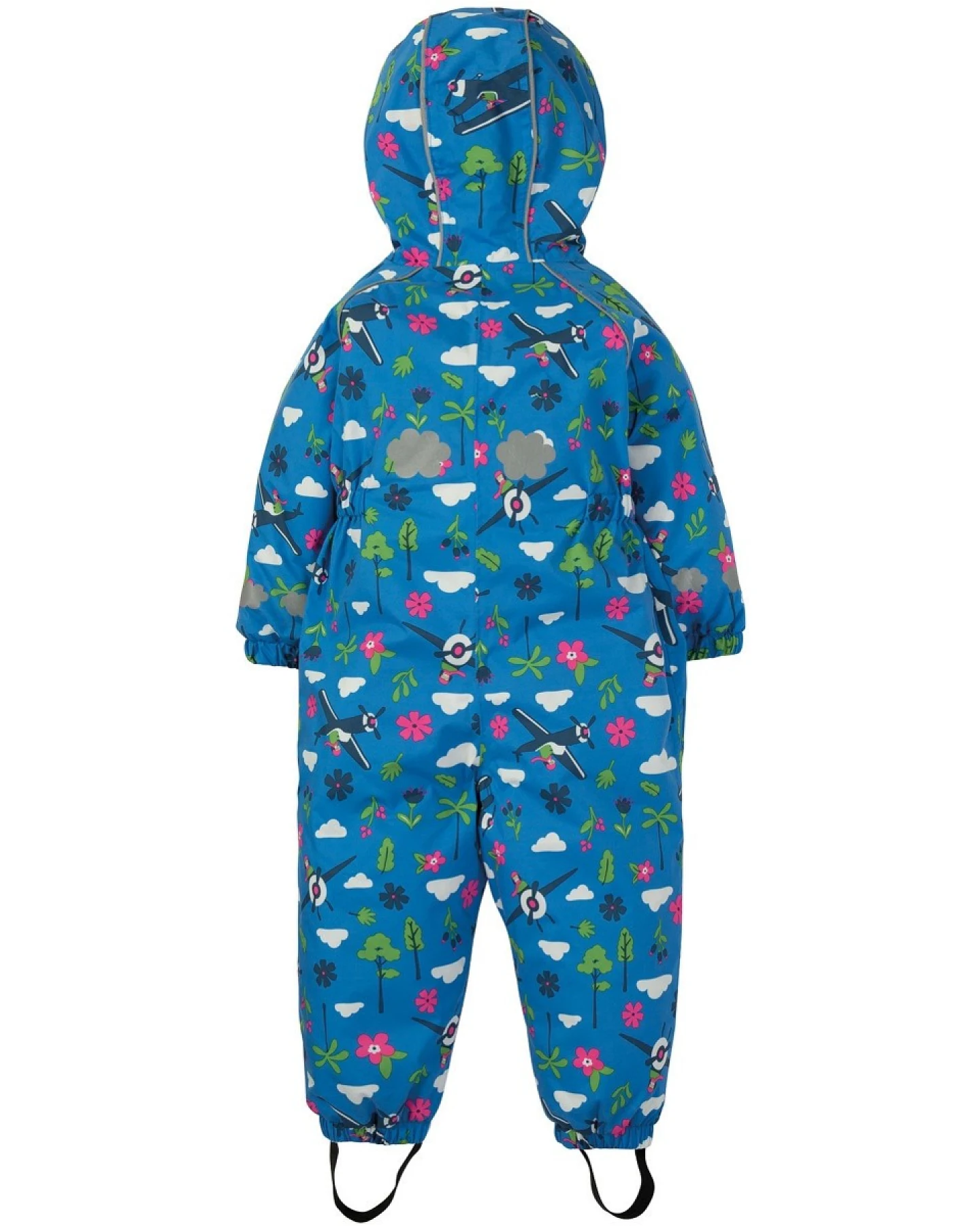 Frugi Kinder Regenazug Overall mit Kapuze, gefüttert Flieger Gr.6 (2-3 Jahre) – Ansicht 2
