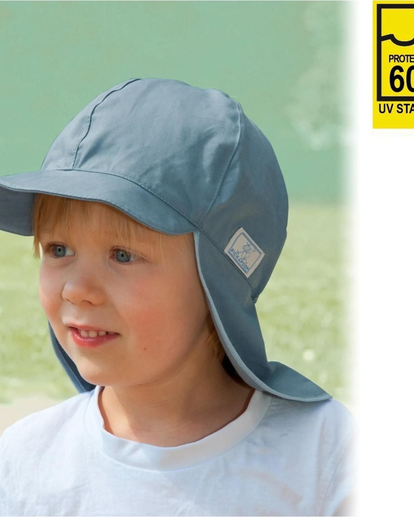 Pickapooh Baby und Kinder Mütze UV-60 jeans Gr.52 – Ansicht 2