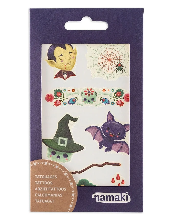 Bio Kindertattoos Welten des Schreckens, 2 Blatt pro Set 8,50 x 15 cm, 2 Blatt pro Set