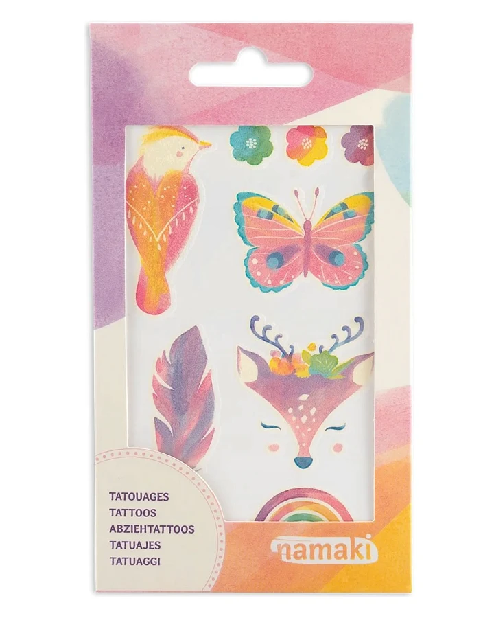 Bio Kindertattoos Märchenwelt, 2 Blatt pro Set 8,50 x 15 cm, 2 Blatt pro Set
