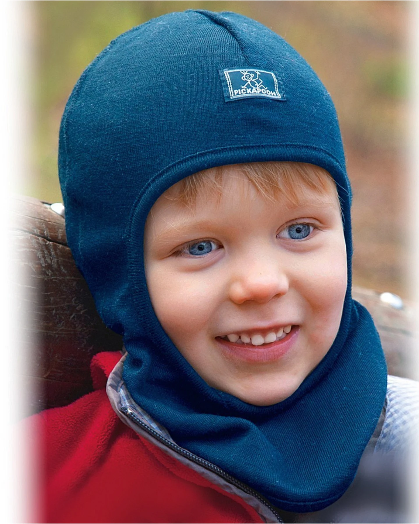 Pickapooh Baby und Kinder Helmmütze Schlupfmütze Wolle Seide ocean Gr.48 – Ansicht 2