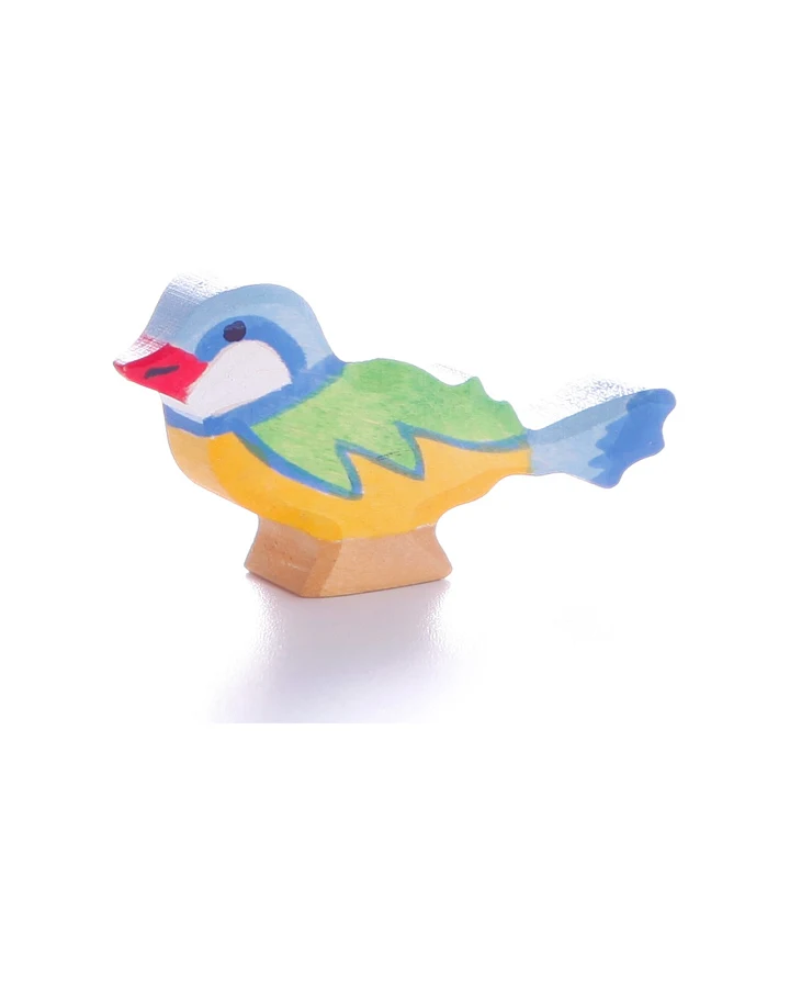 Holztiger Holzfigur "Blaumeise 2" Wald und Wiese Maße 6 x1,5 x 3,5 cm