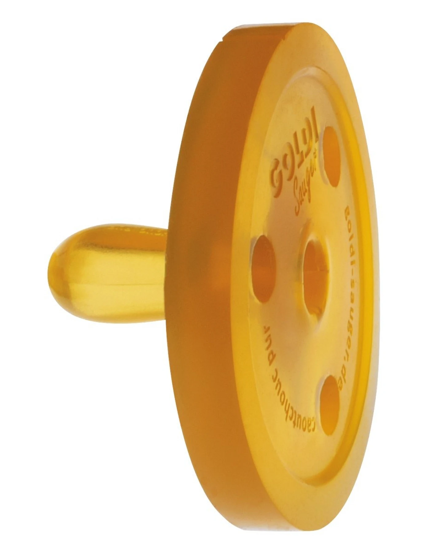Goldi Beruhigungssauger, Naturkautschuk Schnuller, oval XS, 2er-Set 2 Stück, ab 0 Monaten – Ansicht 2