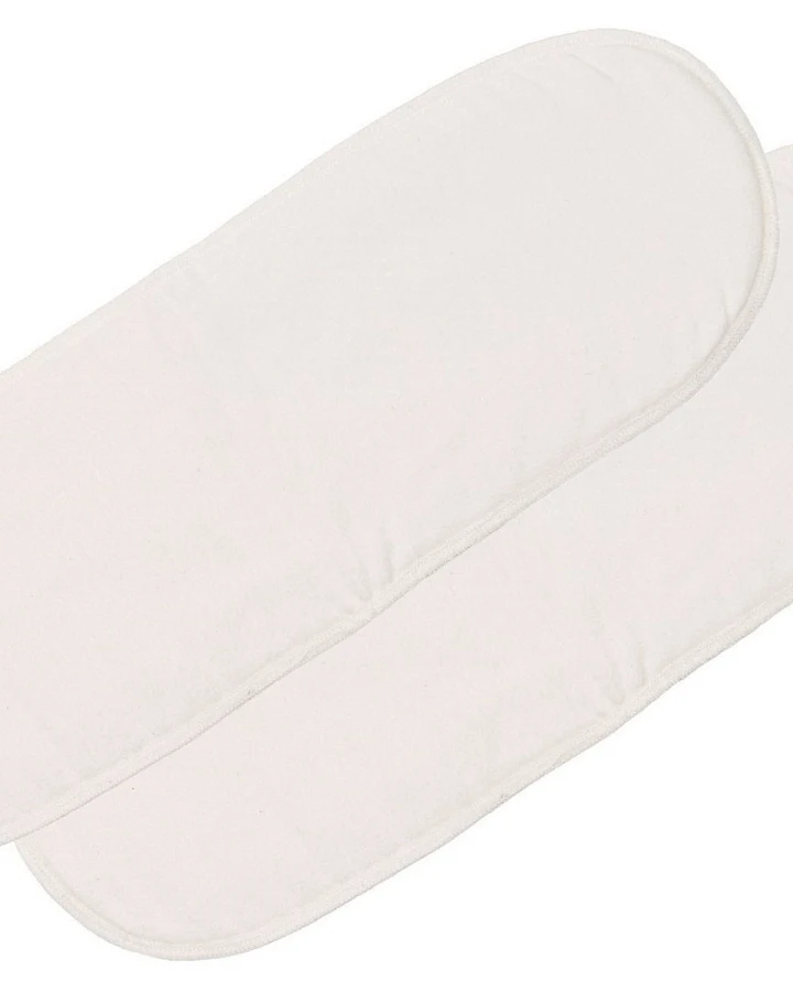 Windeleinlagen Bio-Baumwolle 2er Set 4-lagig, 12 x 30 cm natur