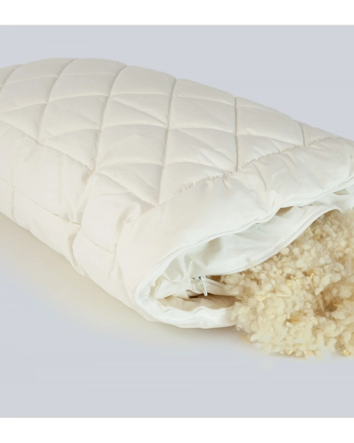 Kopfkissen Schurwolle mit Zirbe 40 x 60 cm, 350 g – Ansicht 2