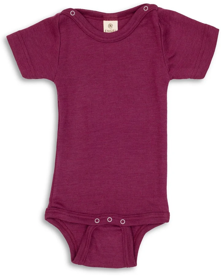 Engel Natur Baby Body kurzarm orchidee Gr. 62/68
