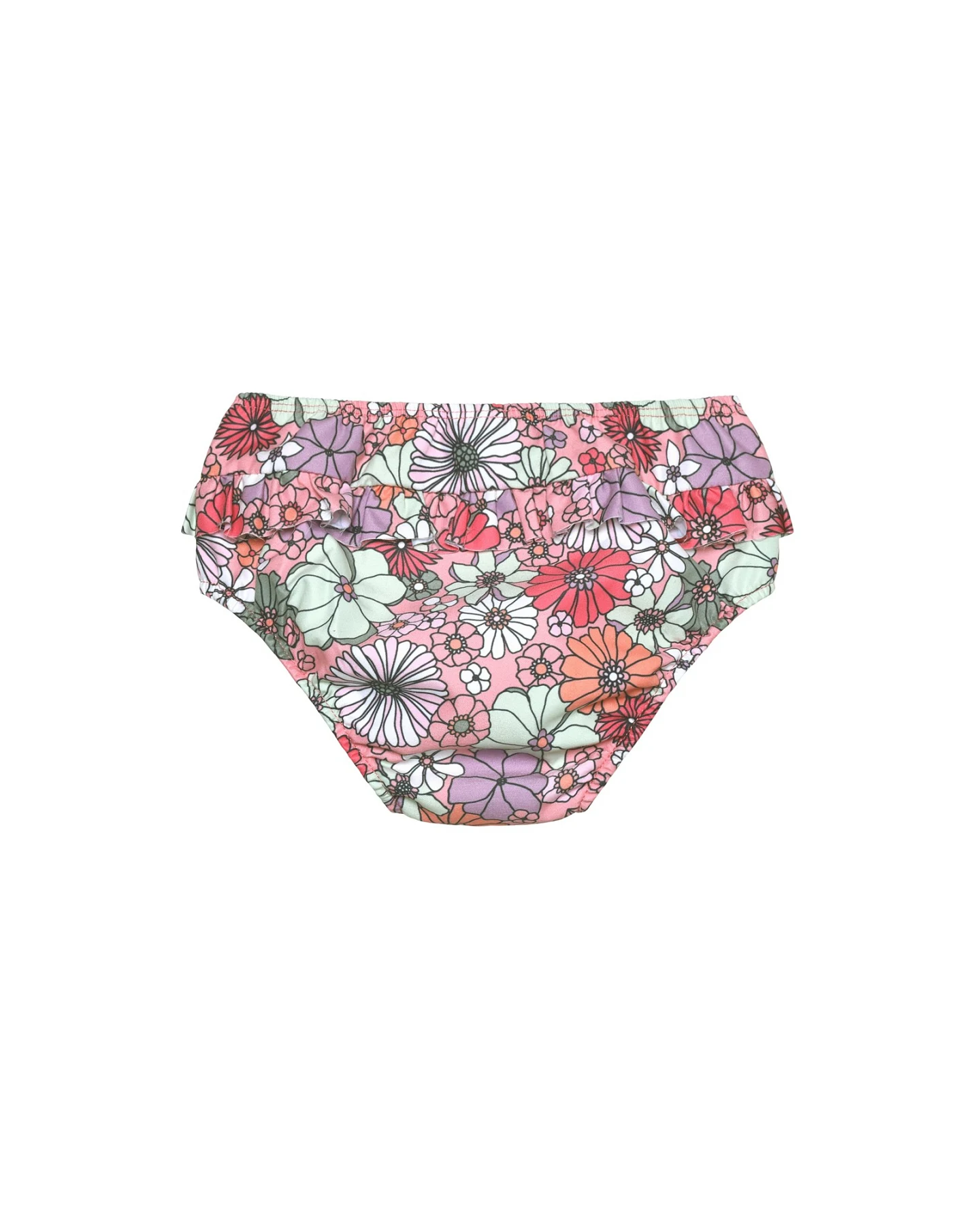 Schwimmwindel mit Rüschen Coral Blush Gr. 68 – Ansicht 2