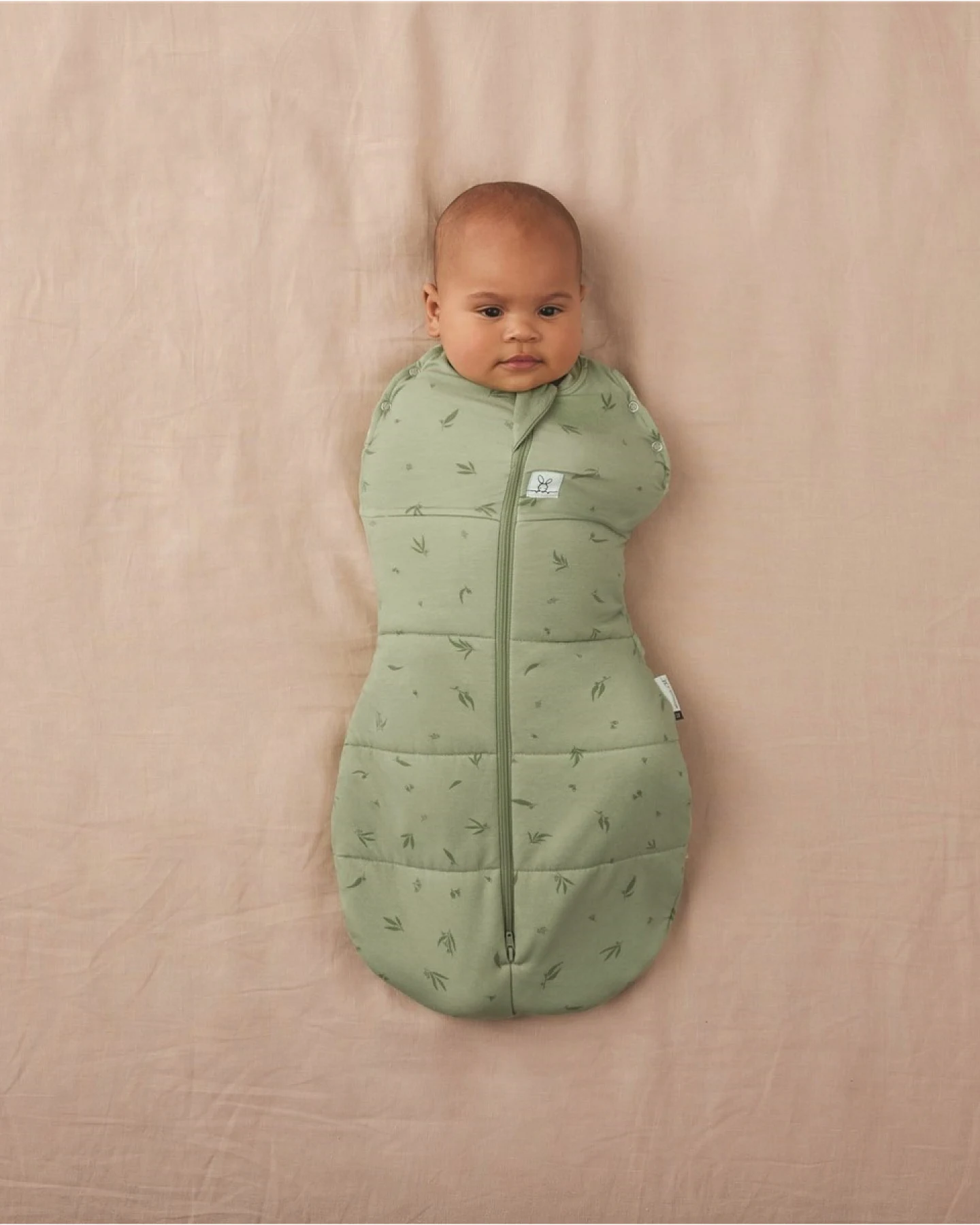 Baby Puck- und Schlafsack Winter "ergoCocoon" willow Gr. 3-6 Monate – Ansicht 2