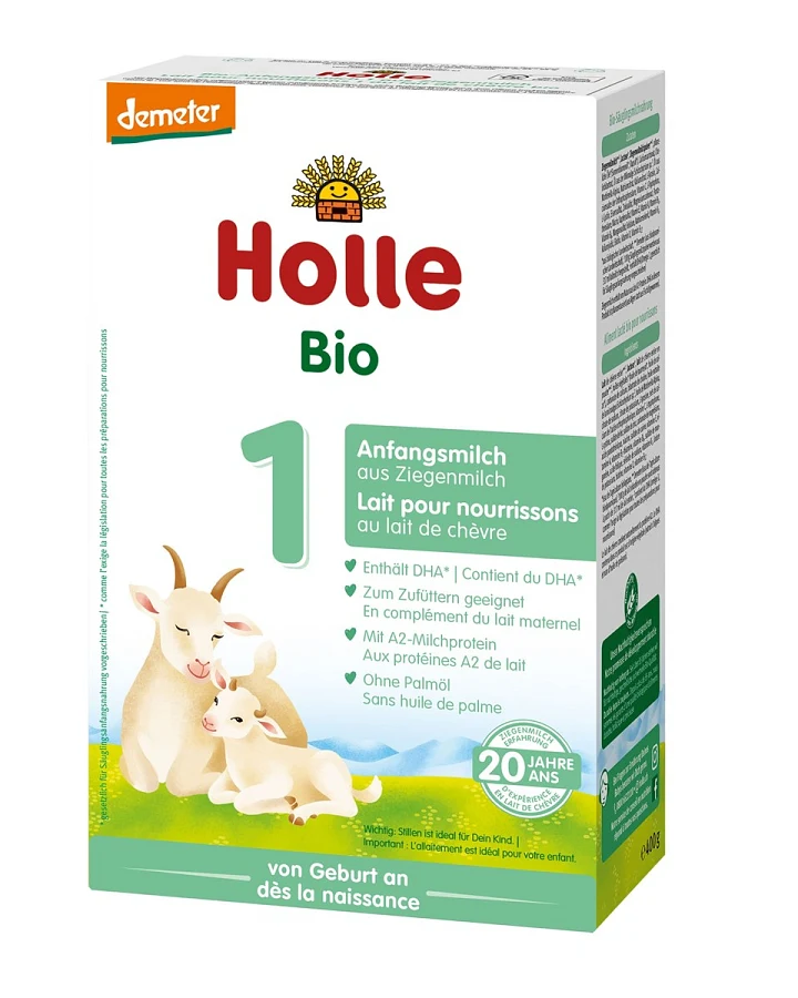 Holle Bio-Anfangsmilch auf Ziegenmilchbasis 1 Demeter von Geburt an, 400 g