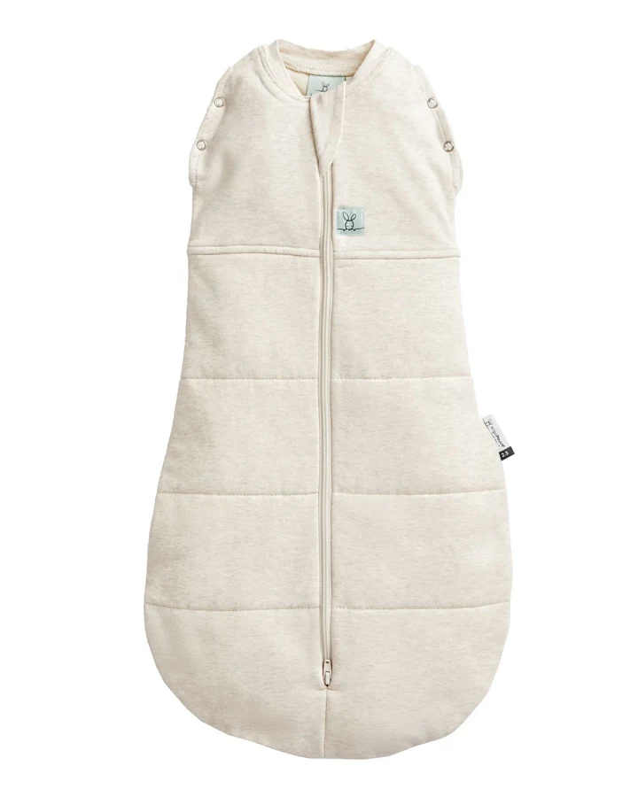 Baby Puck- und Schlafsack Winter "ergoCocoon" oatmeal marle Gr. 0-3 Monate