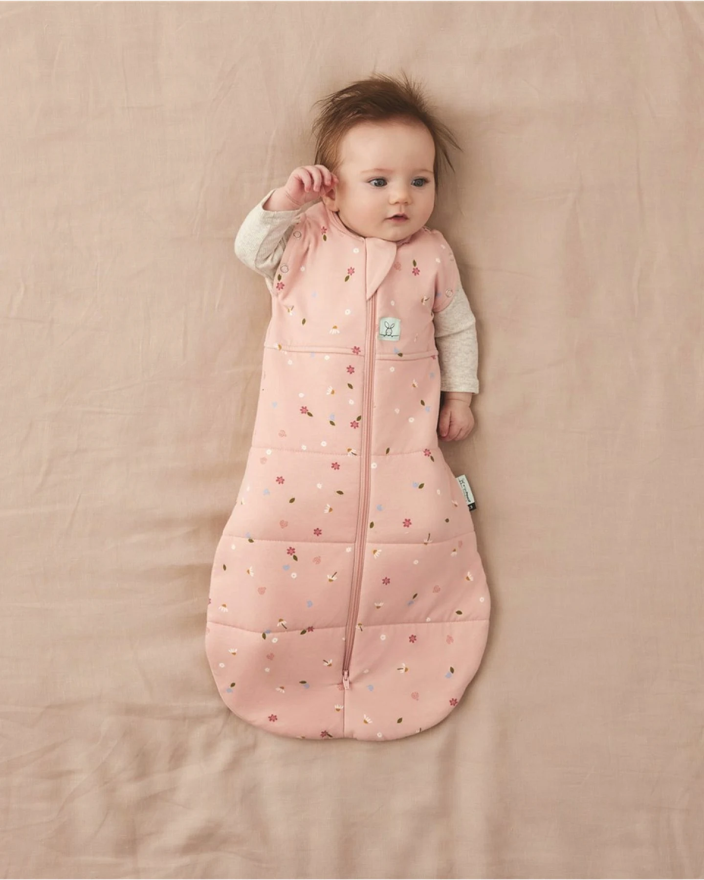 Baby Puck- und Schlafsack Winter "ergoCocoon" daisies Gr. 0-3 Monate – Ansicht 2