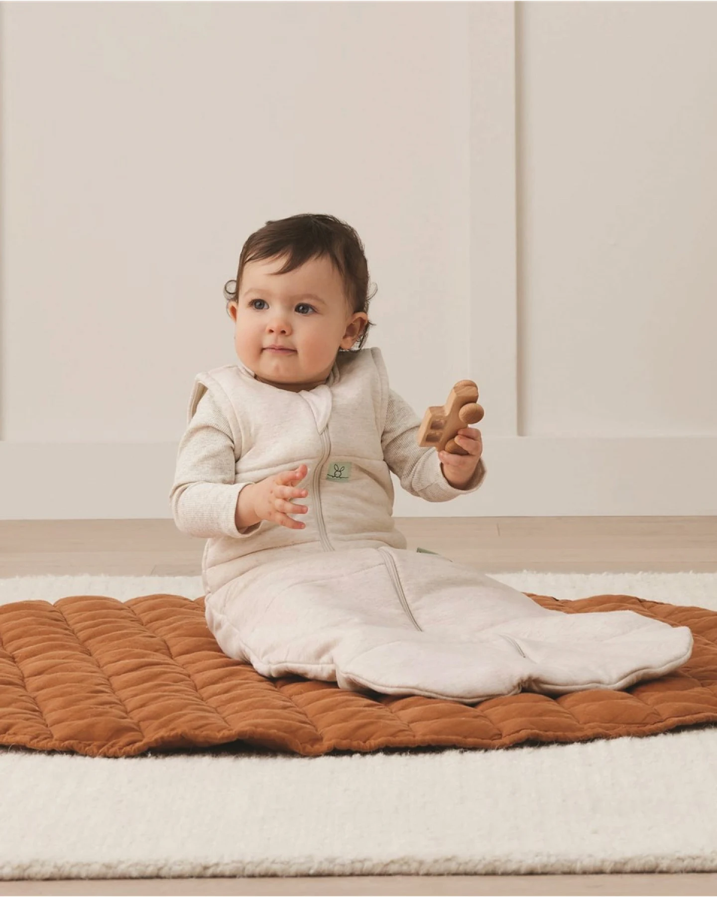 Schlafsack Baby Winter ergoBags oatmeal marle Gr. 8-24 Monate – Ansicht 2