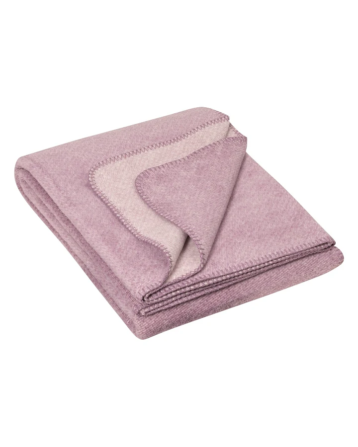 Babydecke Bio-Baumwolle mauve-melange Maße 75 x 100 cm