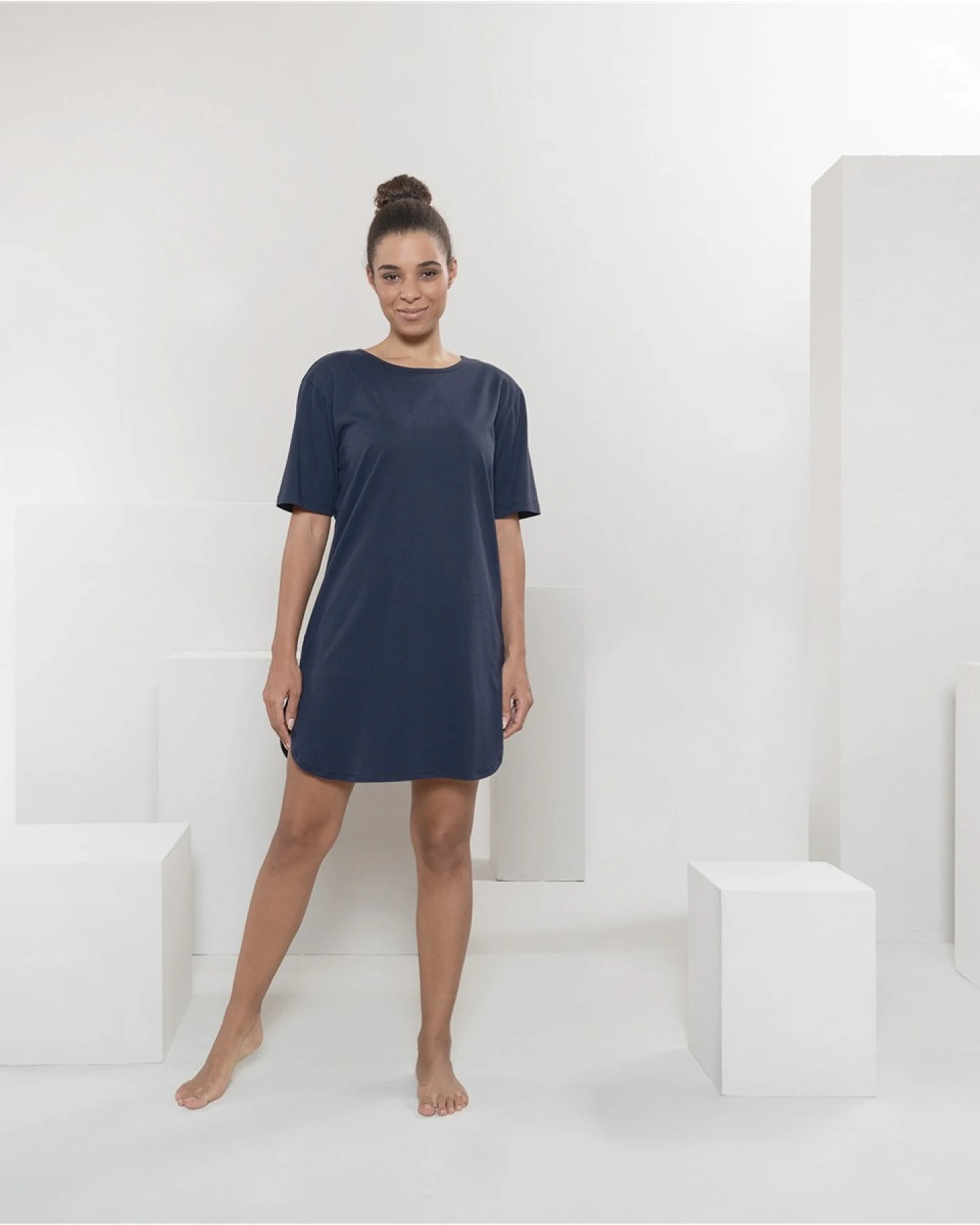 Living Crafts Nachthemd "Berit", navy Gr. XL – Ansicht 2