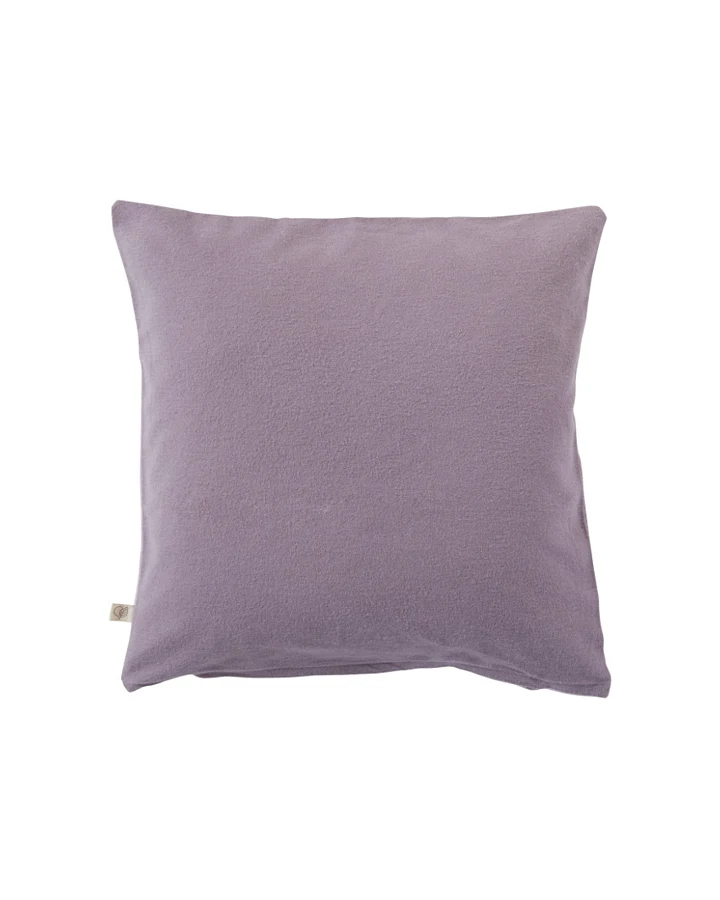 Kissenbezug Bio-Baumwolle Biber-Qualität lila Maße 40 x 40 cm