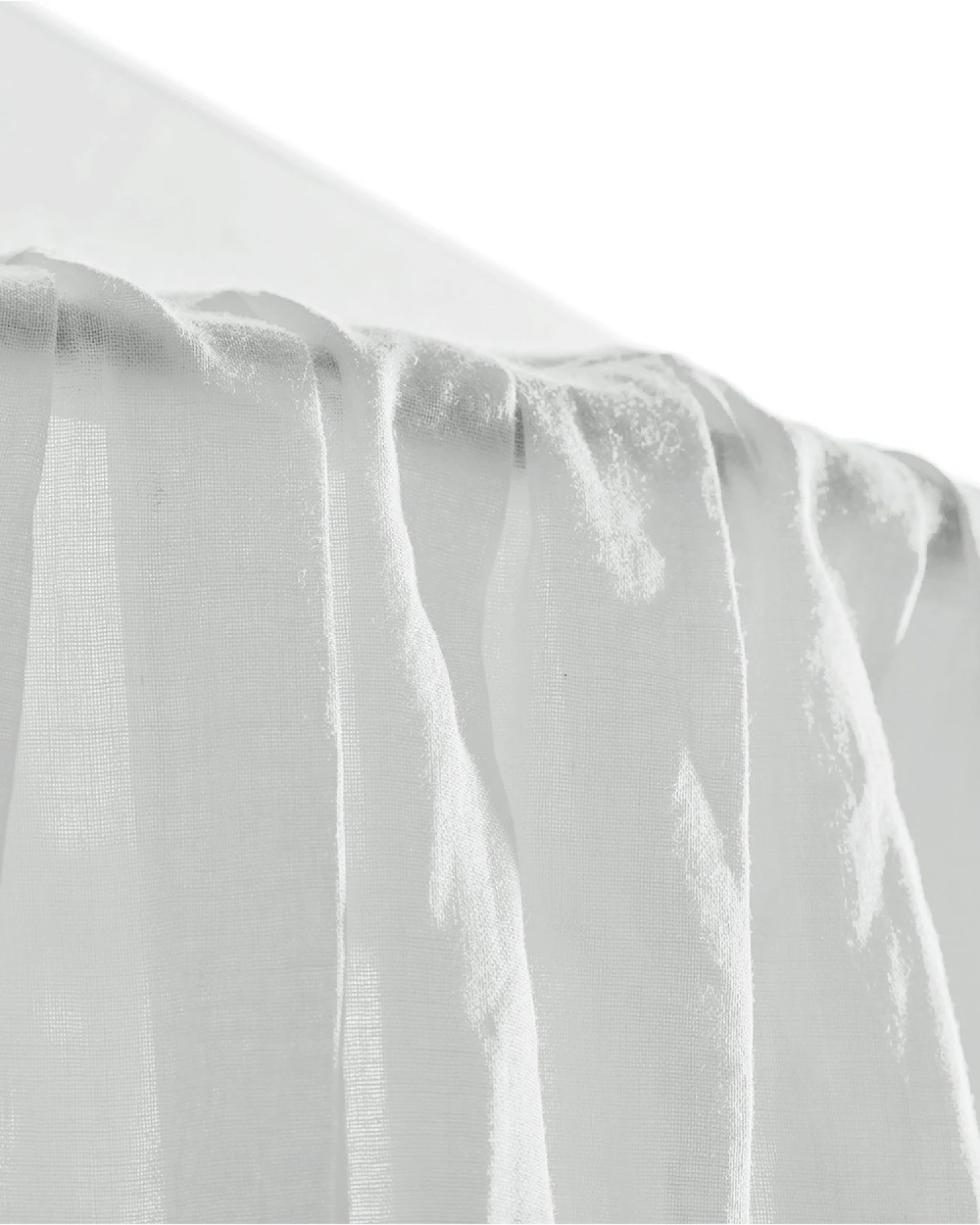 Betthimmel Baldachin Bio-Baumwolle warm white Länge 225 cm, Durchmesser 50 cm – Ansicht 2