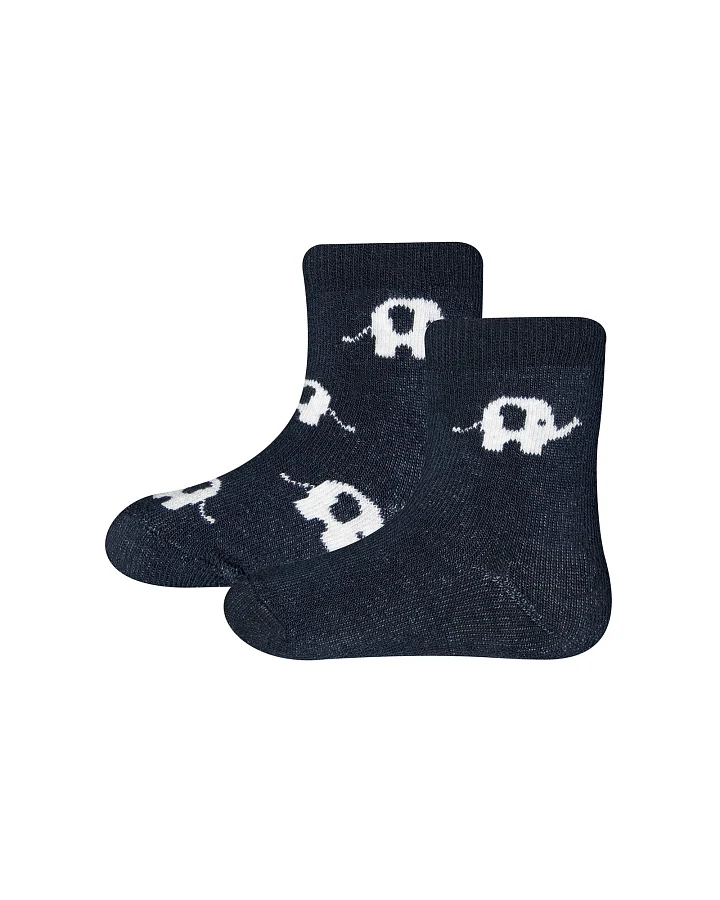 Baby- und Kinderthermosocken 2er Pack Elefant navy Gr. 16-17
