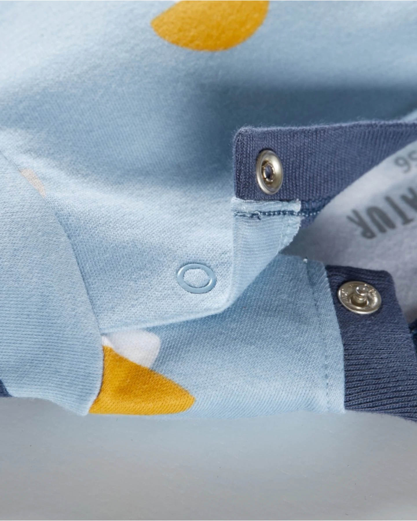 Baby T-Shirt Bio-Baumwolle Pilzparty blau Gr.50/56 – Ansicht 2