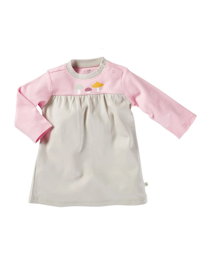 Baby Kleid Langarm Bio-Baumwolle Pilzfreunde Gr.50/56