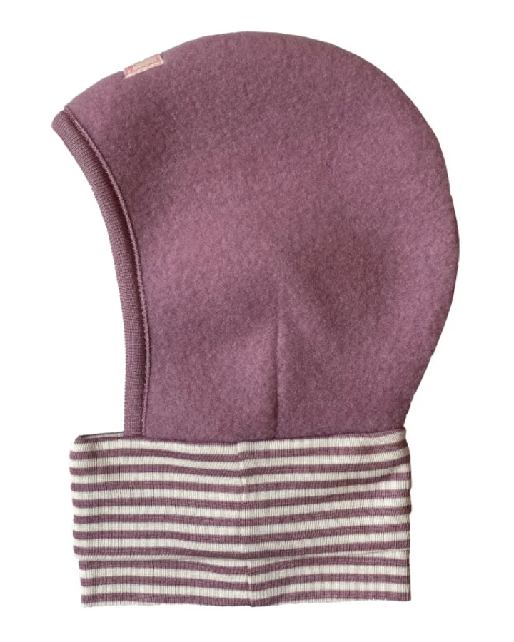 Pickapooh Baby und Kinder Schlupfmütze Schlüpfli Wolle Seide Fleece altrose Gr.52