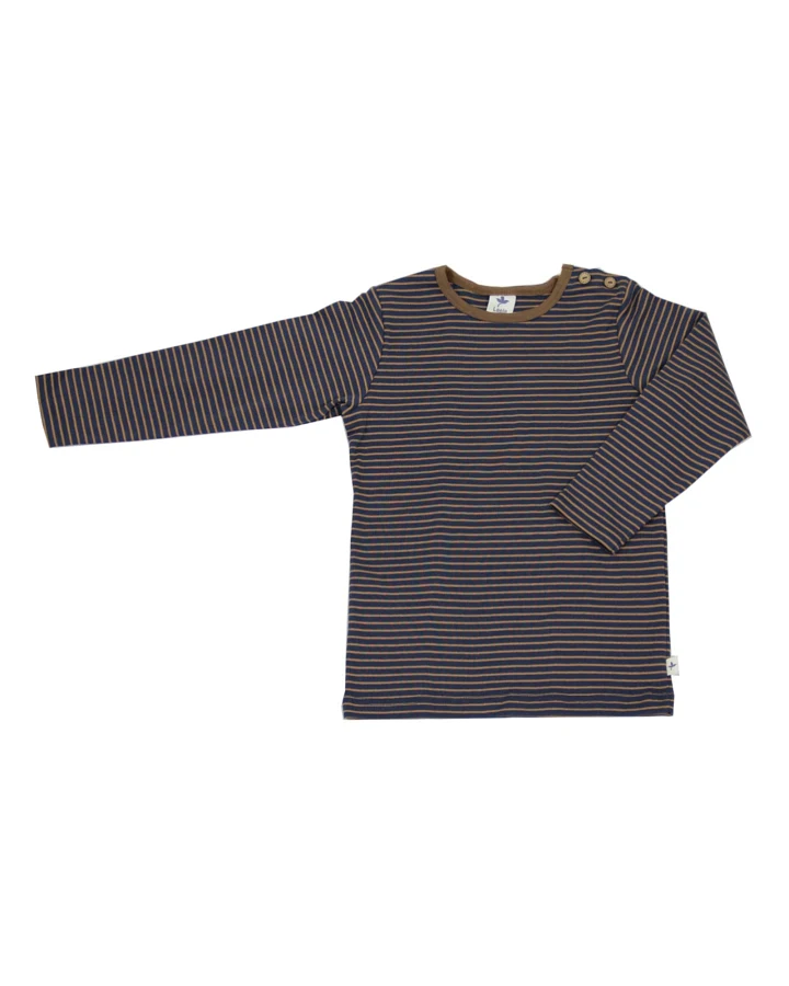 Baby und Kinder Langarmshirt ingwer-indigo Gr.74/80
