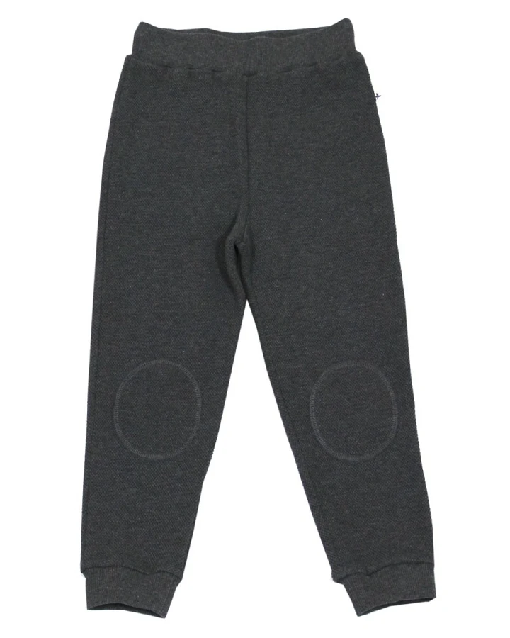 Kinder Hose Piqué Qualität anthrazit-melange Gr.98/104
